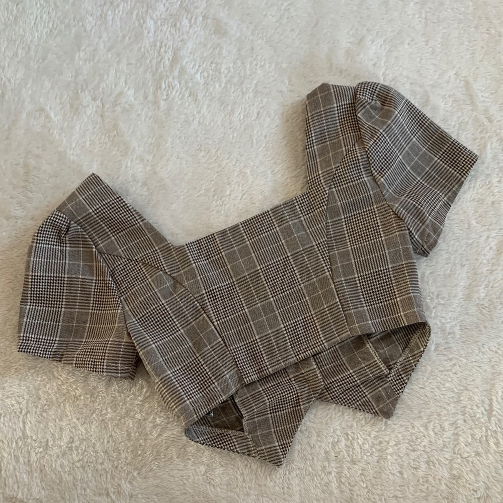 Plaid Top (Separate) - Picture 2 of 2